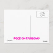 Carte Postale roche sur arc-en-ciel (Dos)