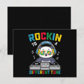 Carte Postale Rocher À Une Sensibilisation sur l'autisme De Pand (Devant / Derrière)