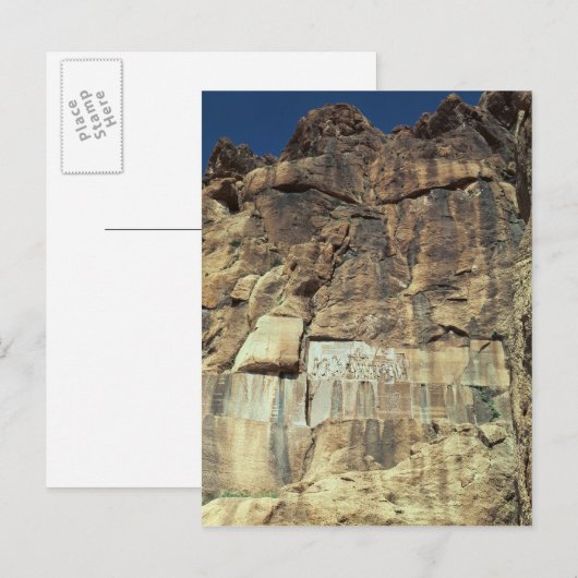 Carte Postale Rocher achéménide du roi Darius Ier (Devant / Derrière)