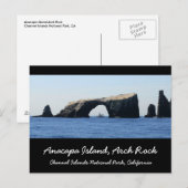 Carte Postale Rocher arc de l'île d'Anacapa (Devant / Derrière)