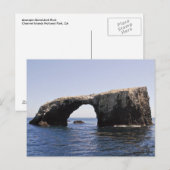 Carte Postale Rocher arc de l'île d'Anacapa (Devant / Derrière)