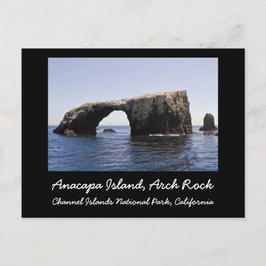 Carte Postale Rocher arc de l'île d'Anacapa (Devant)