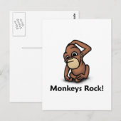 Carte Postale Rocher aux singes ! (Devant / Derrière)