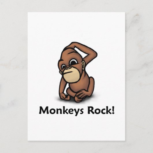 Carte Postale Rocher aux singes ! (Devant)