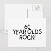 Carte Postale Rocher de 60 ans (Devant / Derrière)