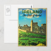 Carte Postale Rocher De Cachel D'Irlande vintage (Devant / Derrière)