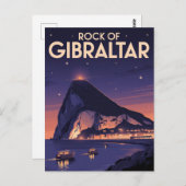 Carte Postale Rocher de Gibraltar (Devant / Derrière)