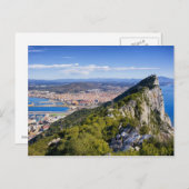 Carte Postale Rocher de Gibraltar (Devant / Derrière)