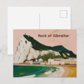 Carte Postale Rocher de Gibraltar (Devant / Derrière)