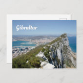 Carte postale Rocher de Gibraltar (Devant / Derrière)