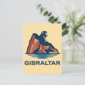 Carte Postale Rocher de Gibraltar (Debout devant)