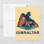 Carte Postale Rocher de Gibraltar (Devant / Derrière)
