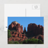 Carte Postale Rocher de la Cathédrale à Sedona Arizona Monument (Devant / Derrière)