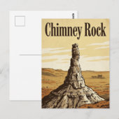 Carte Postale Rocher de la Cheminée (Devant / Derrière)