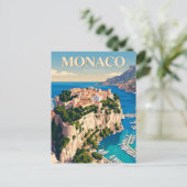 Carte Postale Rocher de Monaco (Debout devant)