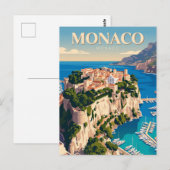 Carte Postale Rocher de Monaco (Devant / Derrière)