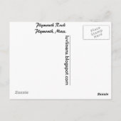 Carte Postale Rocher de Plymouth, Plymouth, Massachusetts (Dos)