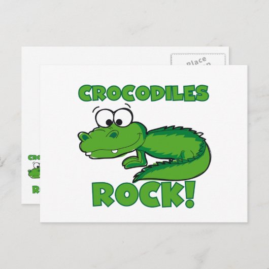 Carte Postale Rocher des crocodiles (Devant / Derrière)