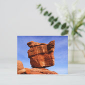 Carte Postale Rocher équilibré, Jardin des Dieux (Debout devant)