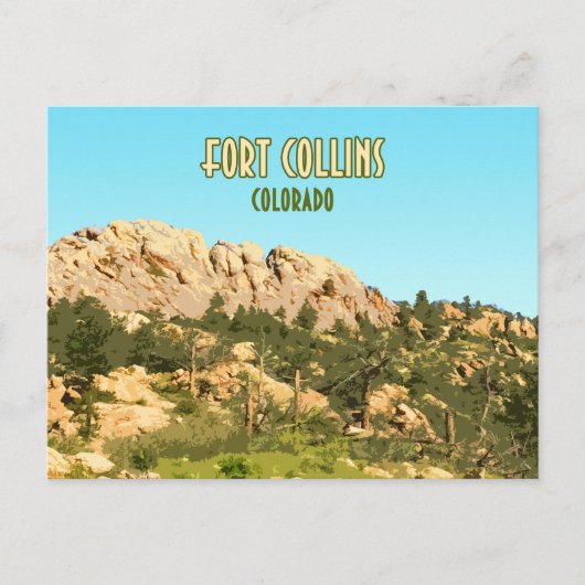 Carte Postale Rocher HorsBluetooth Fort Collins Colorado (Devant)