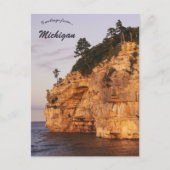 Carte Postale Rocher Indian Head Michigan (Devant)