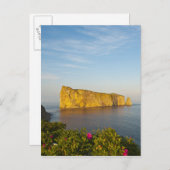 Carte Postale Rocher Perce (Perce Rock), Québec, Canada. (Devant / Derrière)