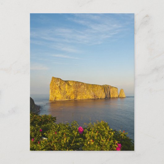 Carte Postale Rocher Perce (Perce Rock), Québec, Canada. (Devant)