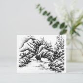 Carte Postale Rochers (Debout devant)