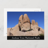 Carte Postale Rochers au parc national Joshua Tree (Devant / Derrière)