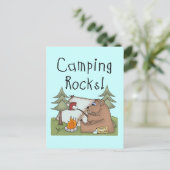 Carte Postale Rochers de camping (Debout devant)
