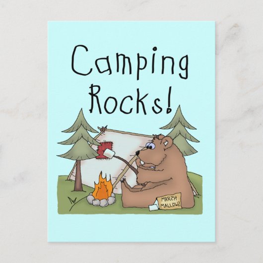 Carte Postale Rochers de camping (Devant)