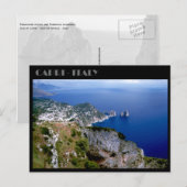 Carte Postale Rochers de Faraglioni et péninsule de Sorrente, Ca (Devant / Derrière)