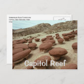Carte Postale Rochers de Hamburger, Parc national du Capitol Ree (Devant / Derrière)