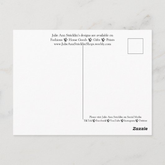 Carte Postale Rochers Faits À La Main ! (Dos)