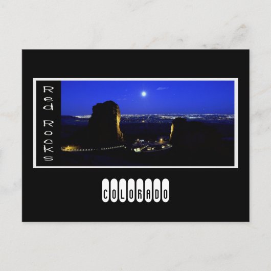 Carte Postale rochers rouges, COLORADO (Devant)