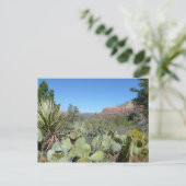 Carte Postale Rochers Rouges et Cactées I (Debout devant)