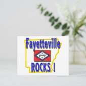 Carte Postale Roches de Fayetteville ! (bleu) (Debout devant)