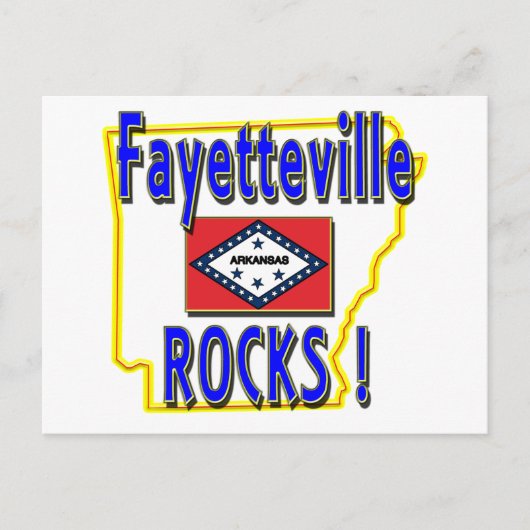 Carte Postale Roches de Fayetteville ! (bleu) (Devant)