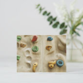 Carte Postale Roches de mur d'Escalades colorées (Debout devant)