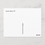 Carte Postale Roches de Sénèque (Dos)