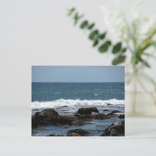 Carte Postale Roches d'océan sur l'Île de Block (Debout devant)