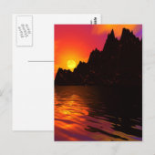 Carte Postale Roches du coucher du soleil 1 (Devant / Derrière)