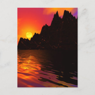 Carte Postale Roches du coucher du soleil 1