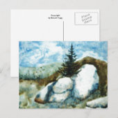 Carte postale Roches et pins (Devant / Derrière)