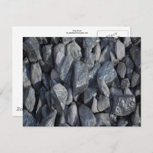 Carte Postale Roches grises (Devant / Derrière)