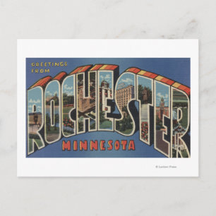 Carte Postale Rochester, Minnesota - Scènes de grandes lettres