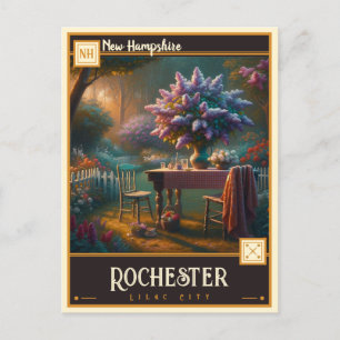 Carte Postale Rochester, New Hampshire VINTAGE