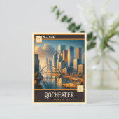 Carte Postale Rochester, New York | VINTAGE (Debout devant)