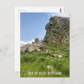 Carte Postale Rocheuse, île de Bute, Écosse (Devant / Derrière)