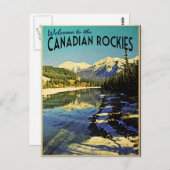 Carte Postale Rocheuses canadiennes (Devant / Derrière)